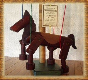 Wild Horse Marionette in Brown